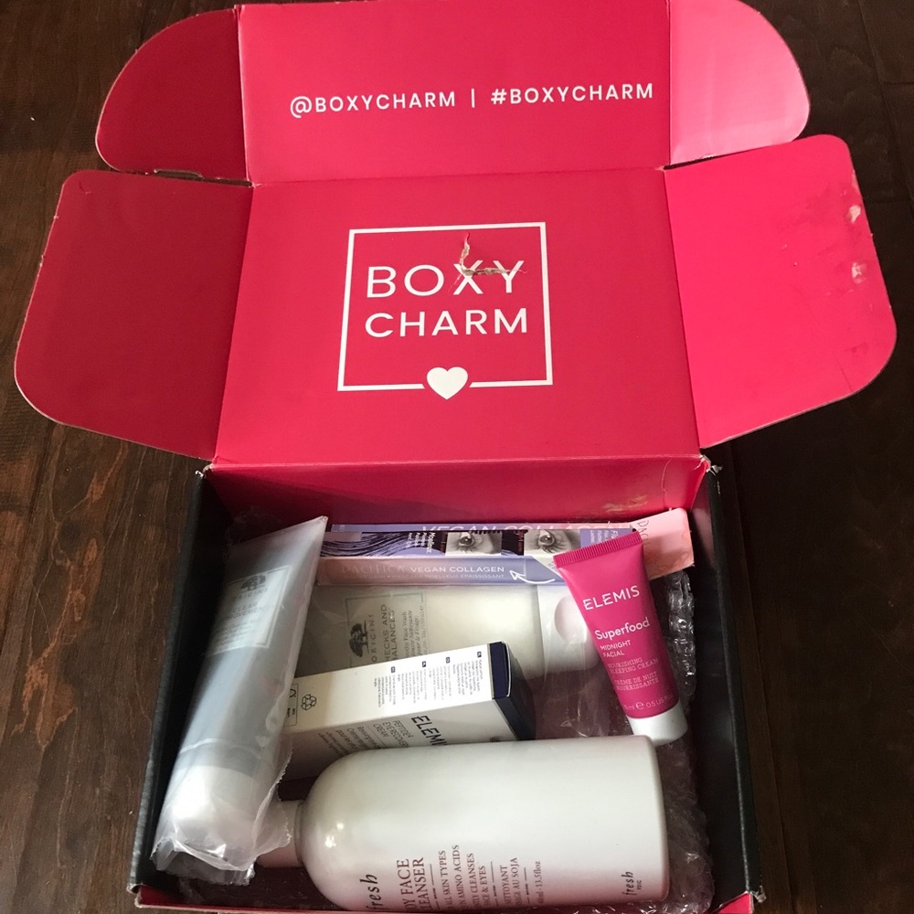 6 pc Boxy Charm skincare and makeup beauty bundle NIB 2023 gift box